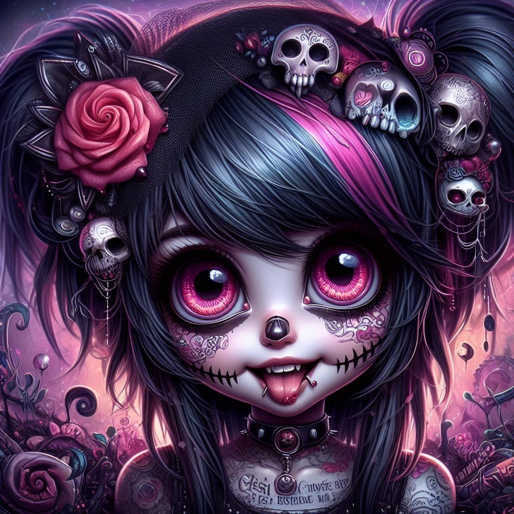 Pierced and Tatted Chibi