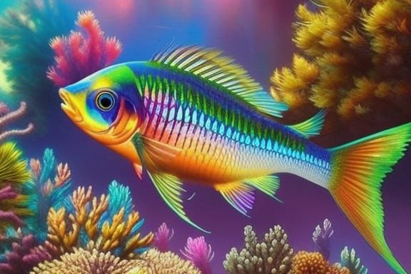Rainbow fish  by @TanYG