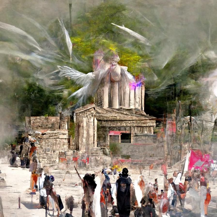 Temple in the throws of revolution
