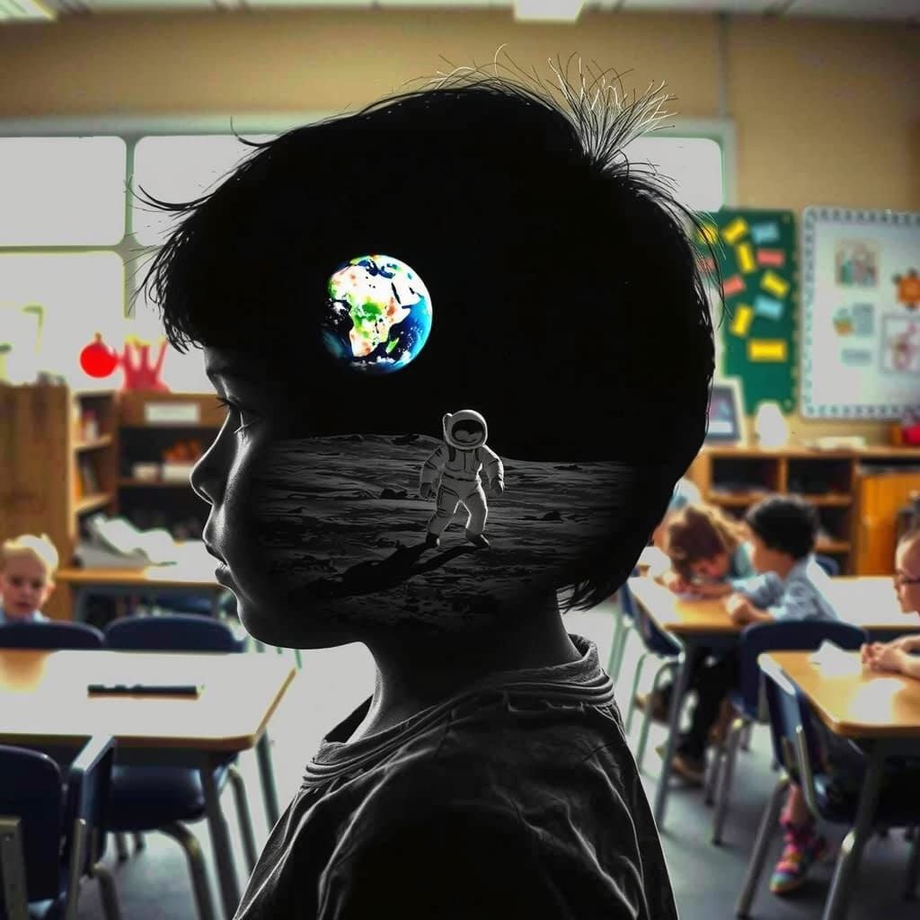 Some kids have their heads in the clouds, some kids dream of something a little higher   by @tr3ylisha