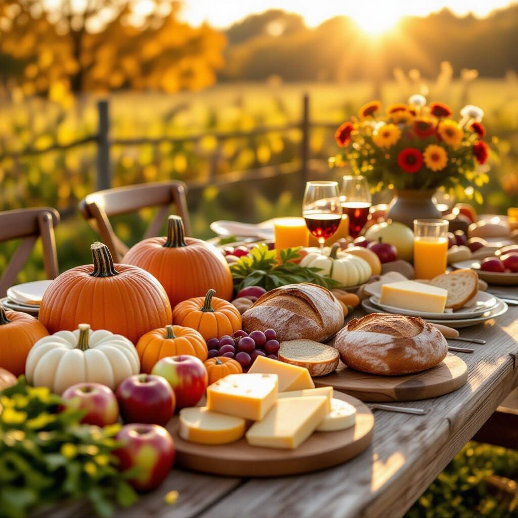 Farm to table spread made from the Autumn harvest  by @Nadia X