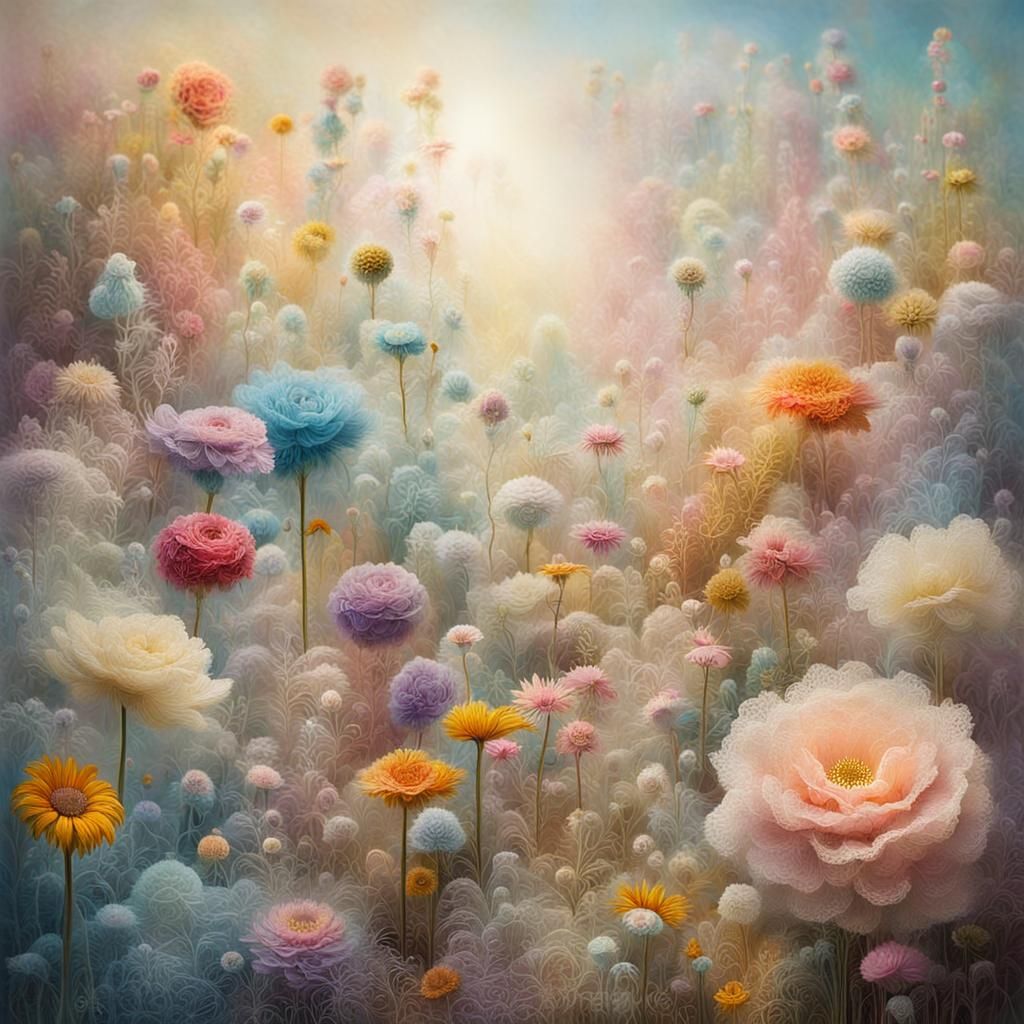 Soft lace flowers  by @Goosie Girl 