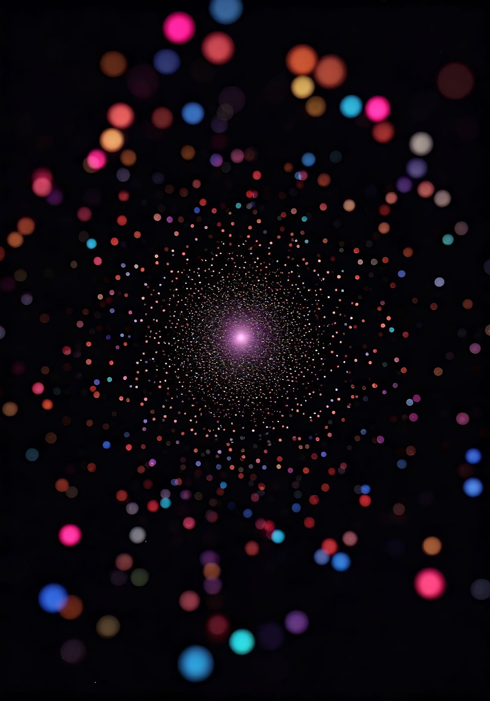 Vibrant Celestial Spheres Dance in Space