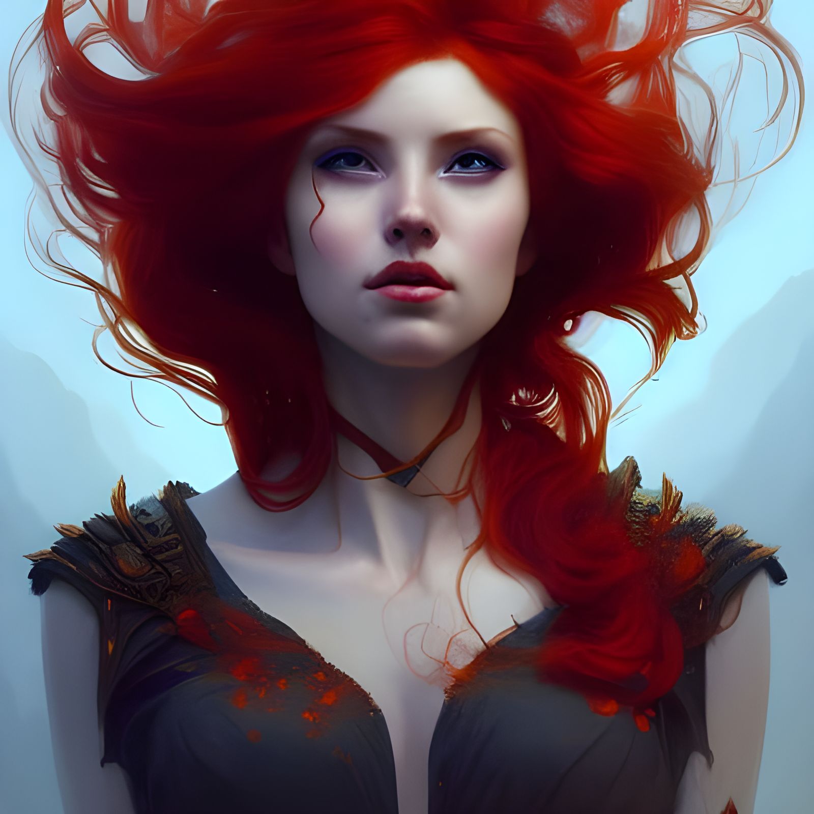 Firey Redhead - AI Generated Artwork - NightCafe Creator