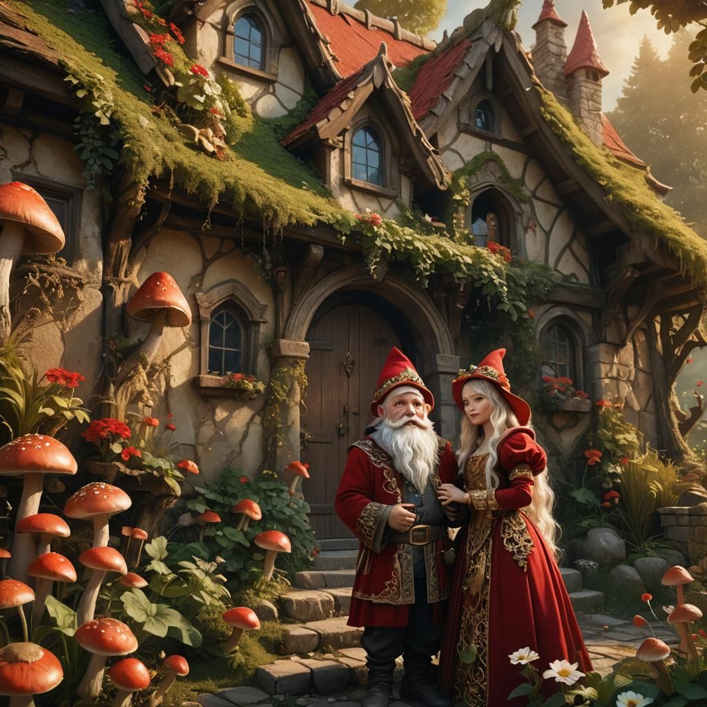 Gnome Romeo and Juliet  by @WanderlustGypsie