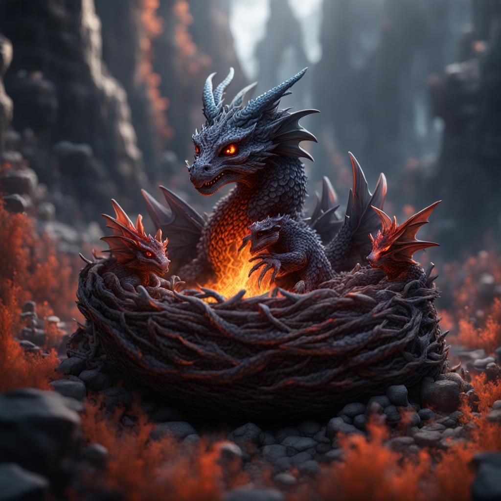 Dragons' Nest  by @Davian