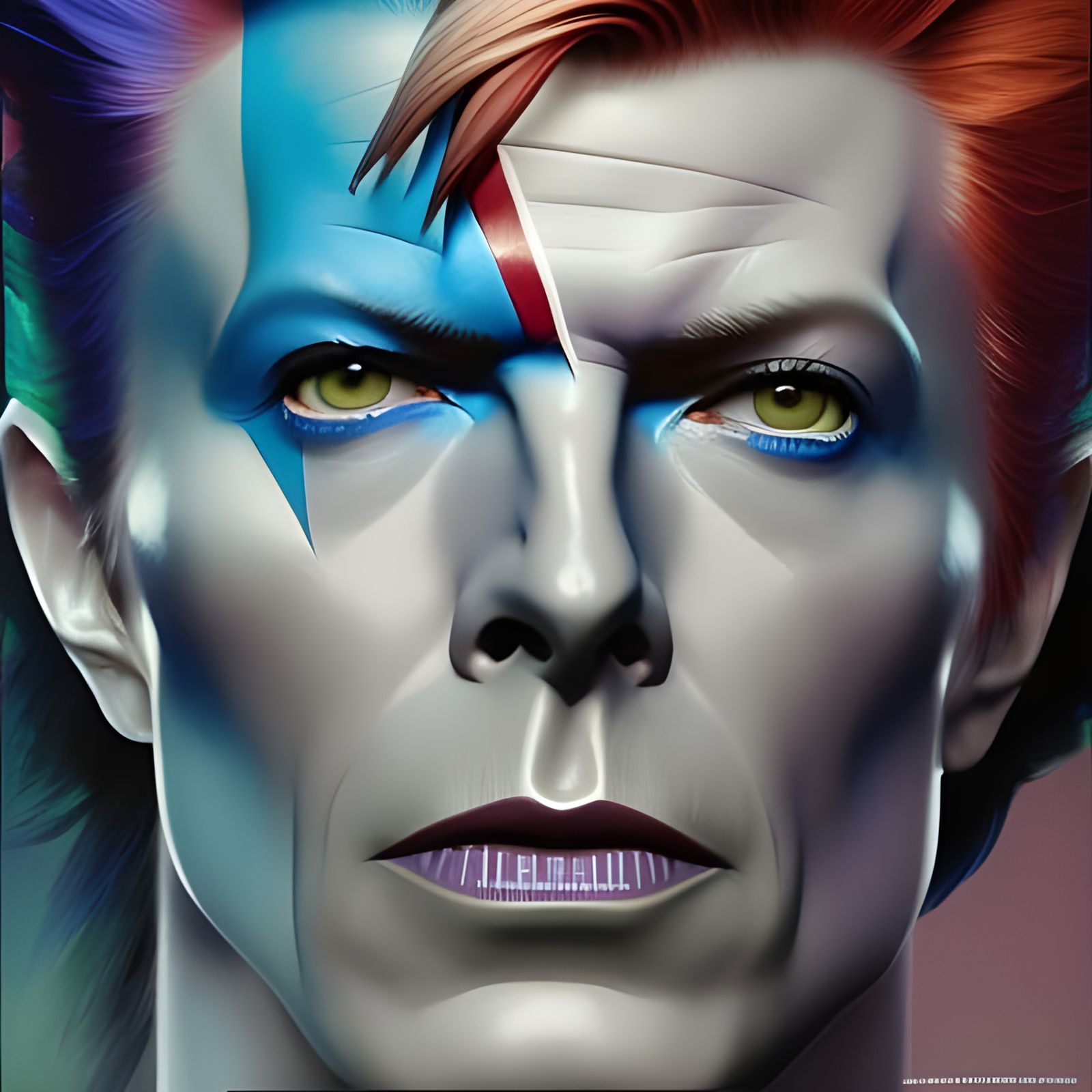 David bowie .. watched him live.. larger than life..miss him :(  by @Art_For_Ukraine
