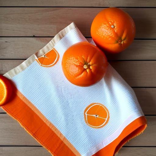 A tangerine a day keeps the sadness away AI Generated Artwork