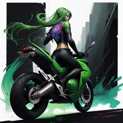 riding moto - AI Generated Artwork - NightCafe Creator