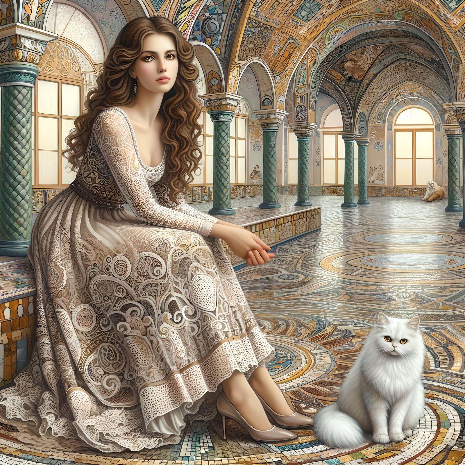 Lady with a Cat