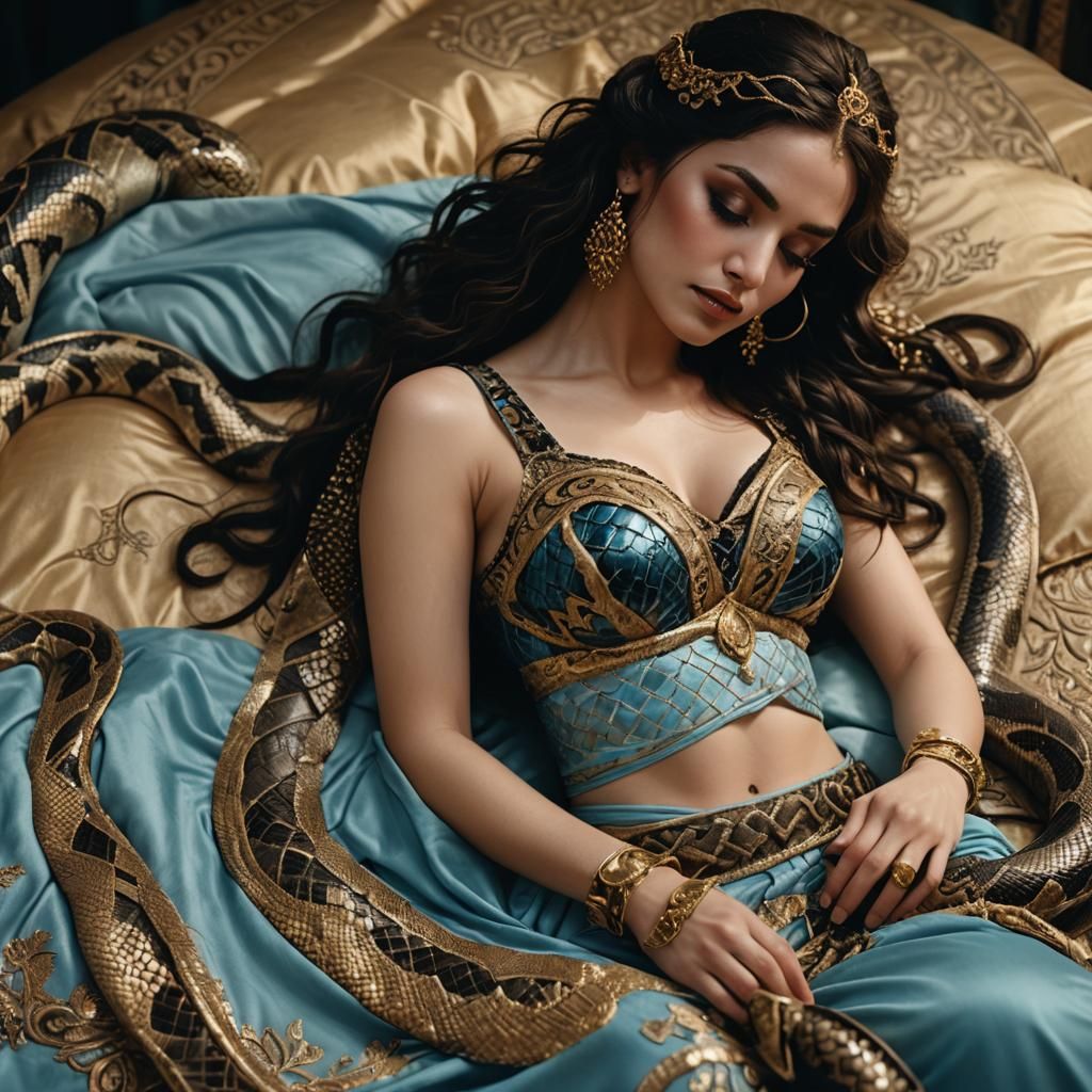 A very fair white skinned woman of Eurasian origin or Arabic...