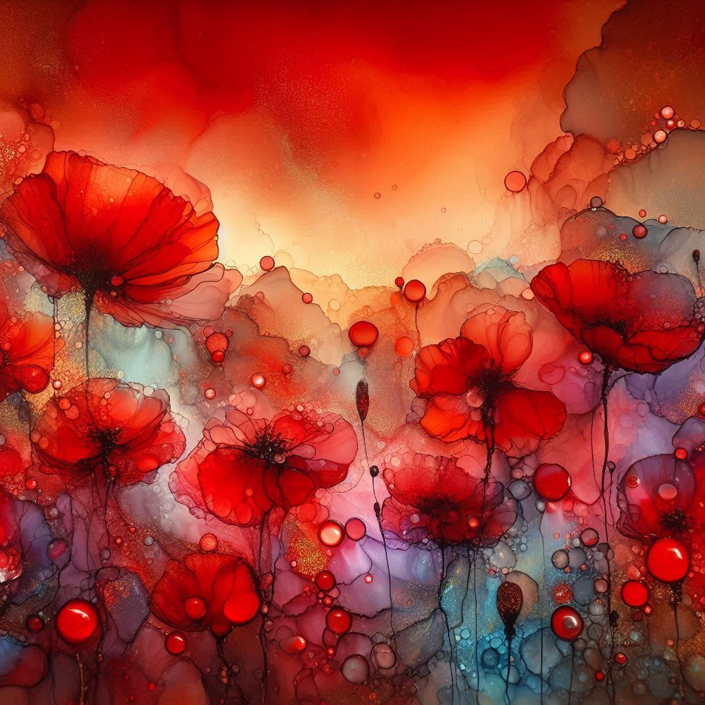 Red Poppies  by @Alice-Is-Wonderful