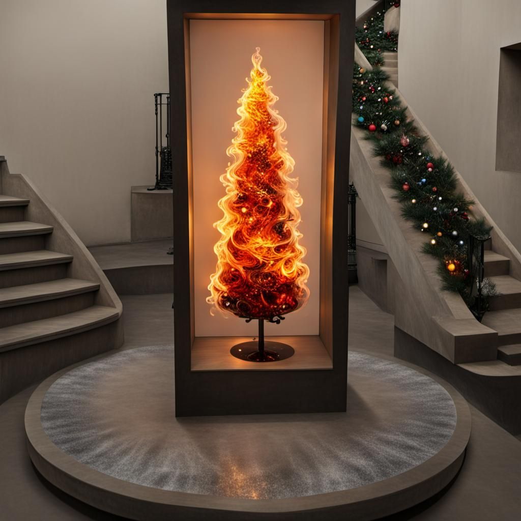 hot christmas tree AI Generated Artwork NightCafe Creator