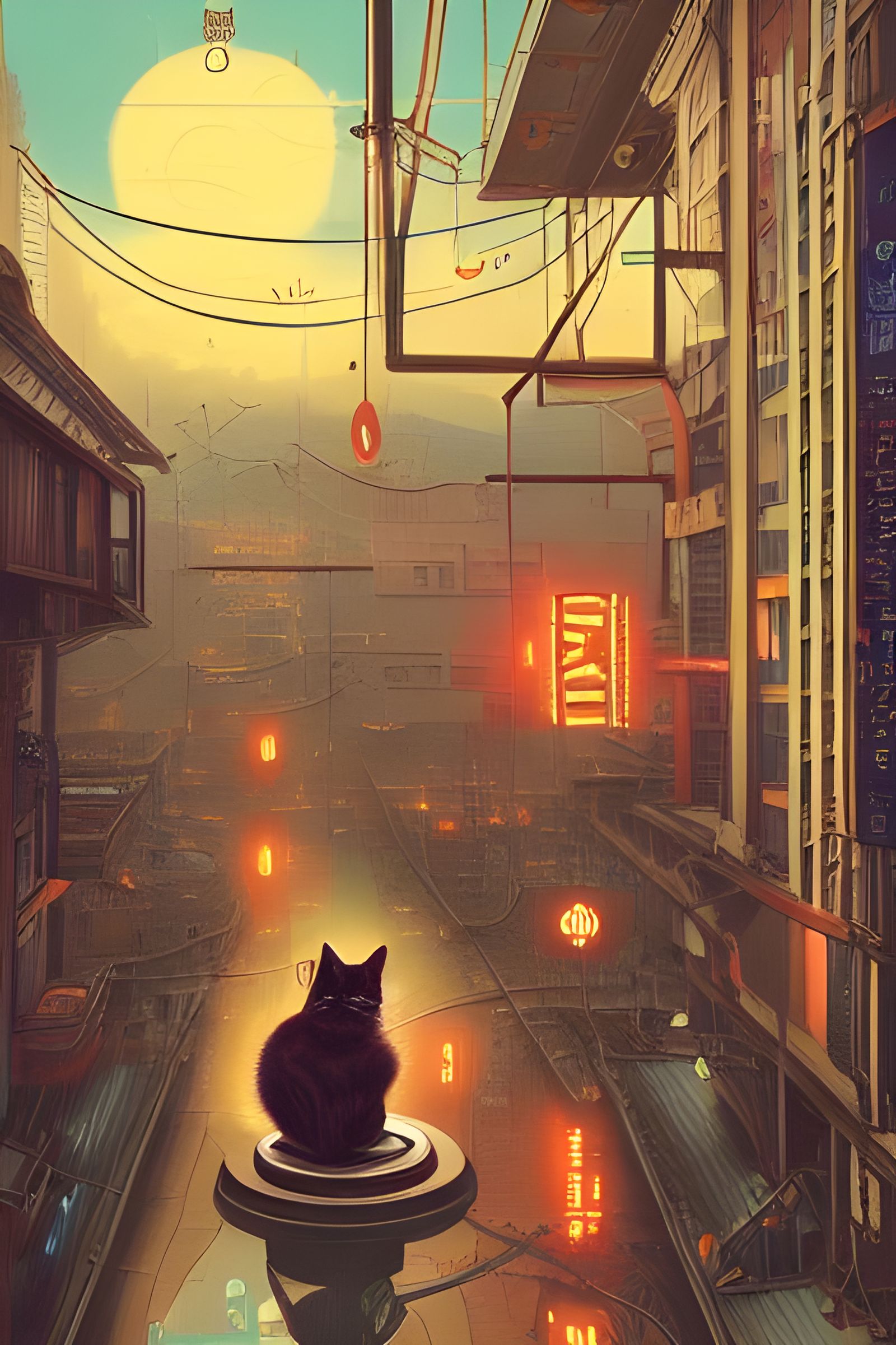 Little Kitty Big City  by @ZP