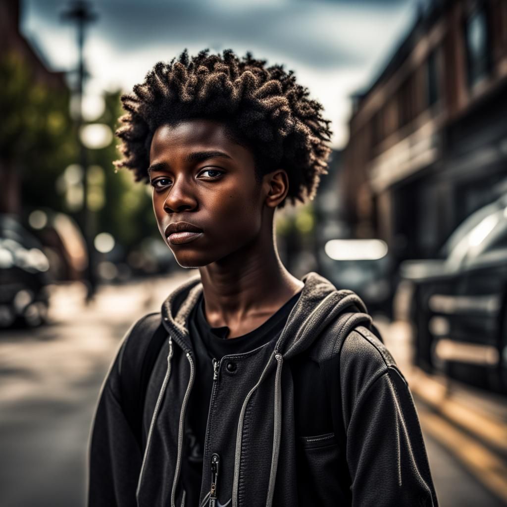 A black teen 