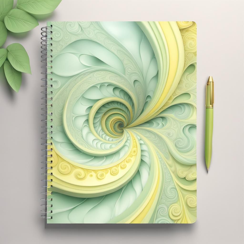 Spiral Notebook AI Generated Artwork NightCafe Creator