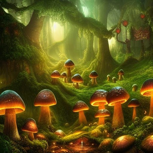 Did you know there are at least 10 species of mushrooms that glow in the dark? undefined