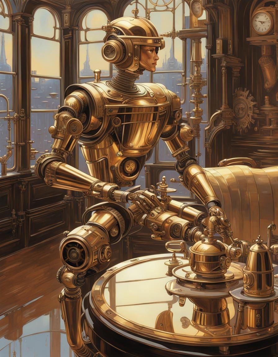 16k resolution, art by Syd Mead, Hajime Sorayama, Victorian mansion ...