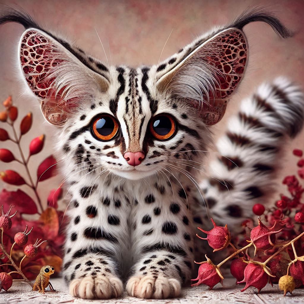 funky Spotted Folk Cat leather Empusa fasciata  simply magic...