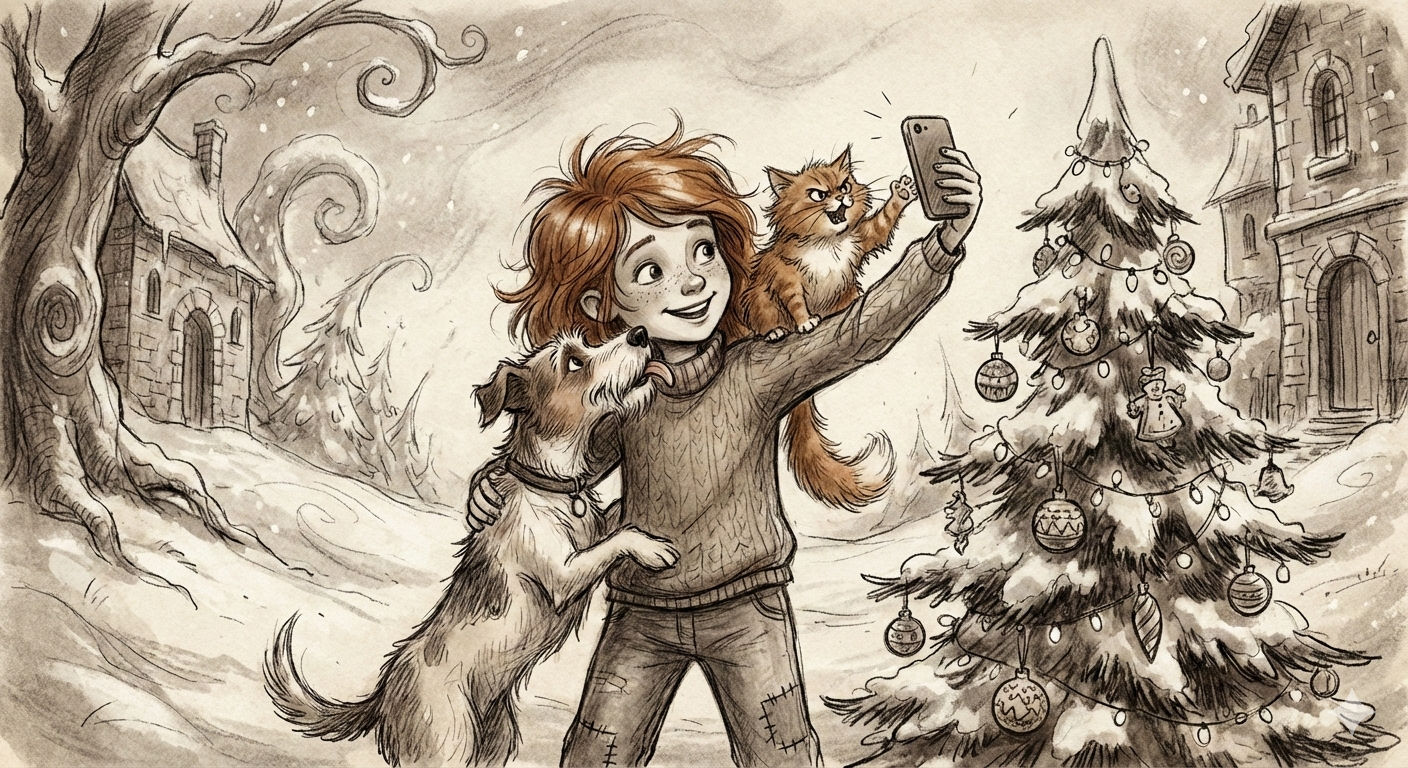 Selfie with Scruff and Ginge