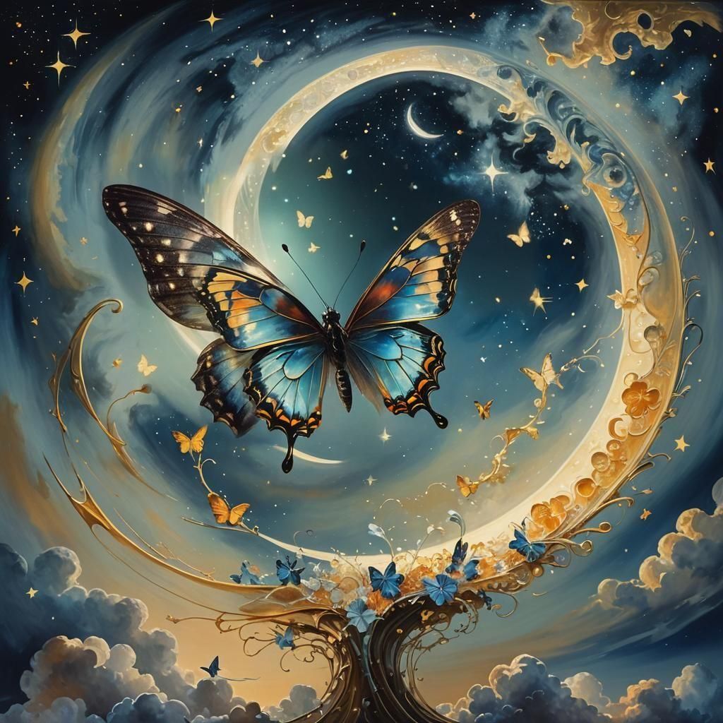 Butterfly of moonlight