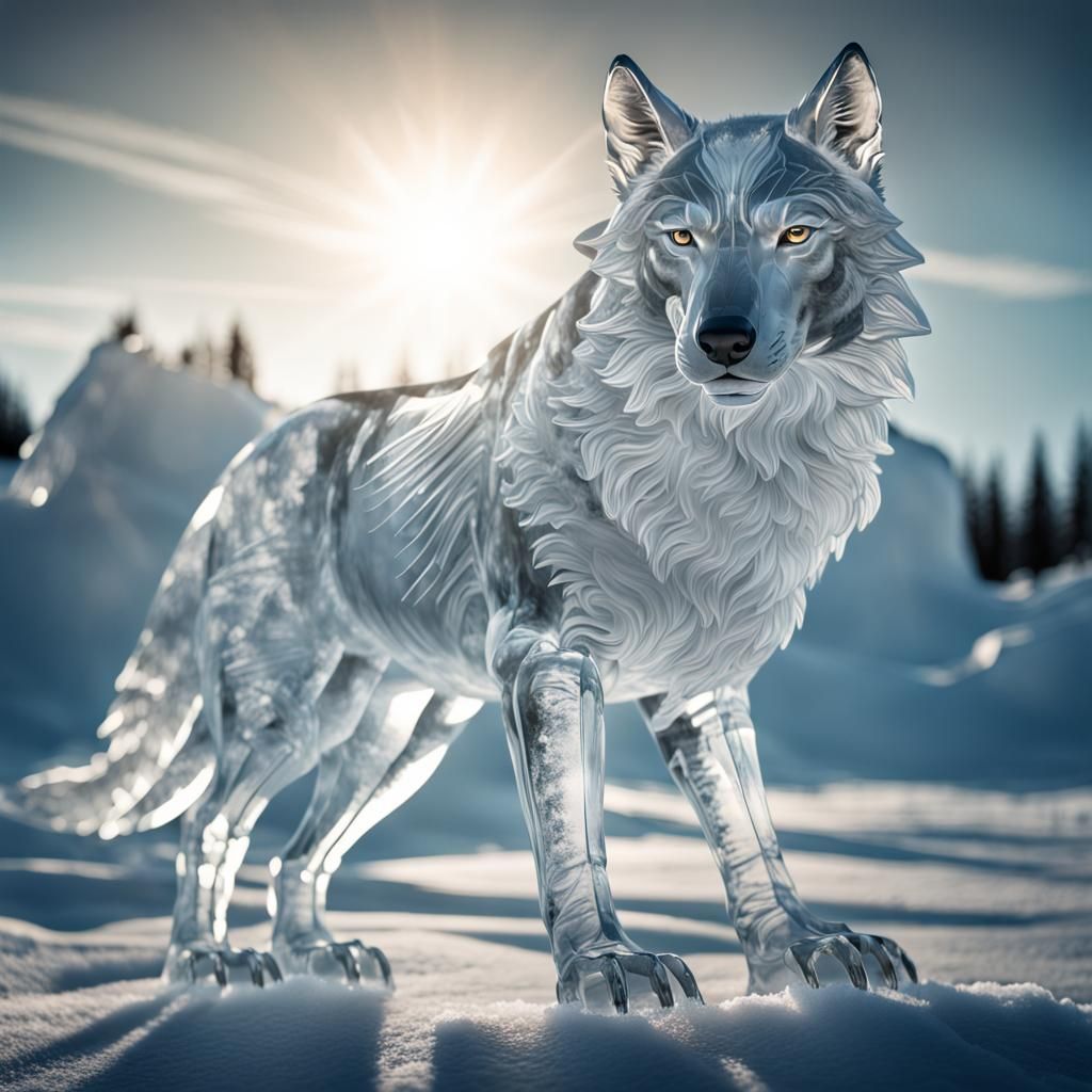 Ice Wolf  by @Sakito84