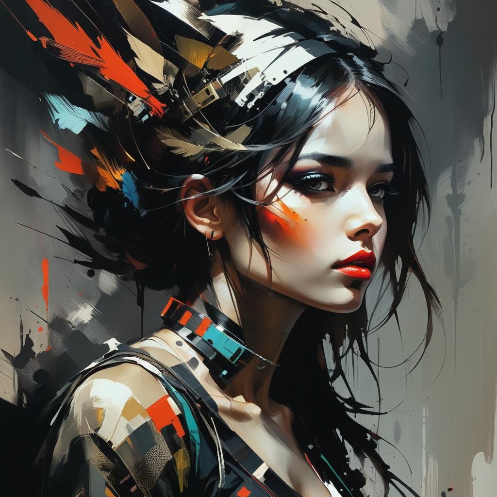 Surreal Whimsical Figure in Vibrant Colors