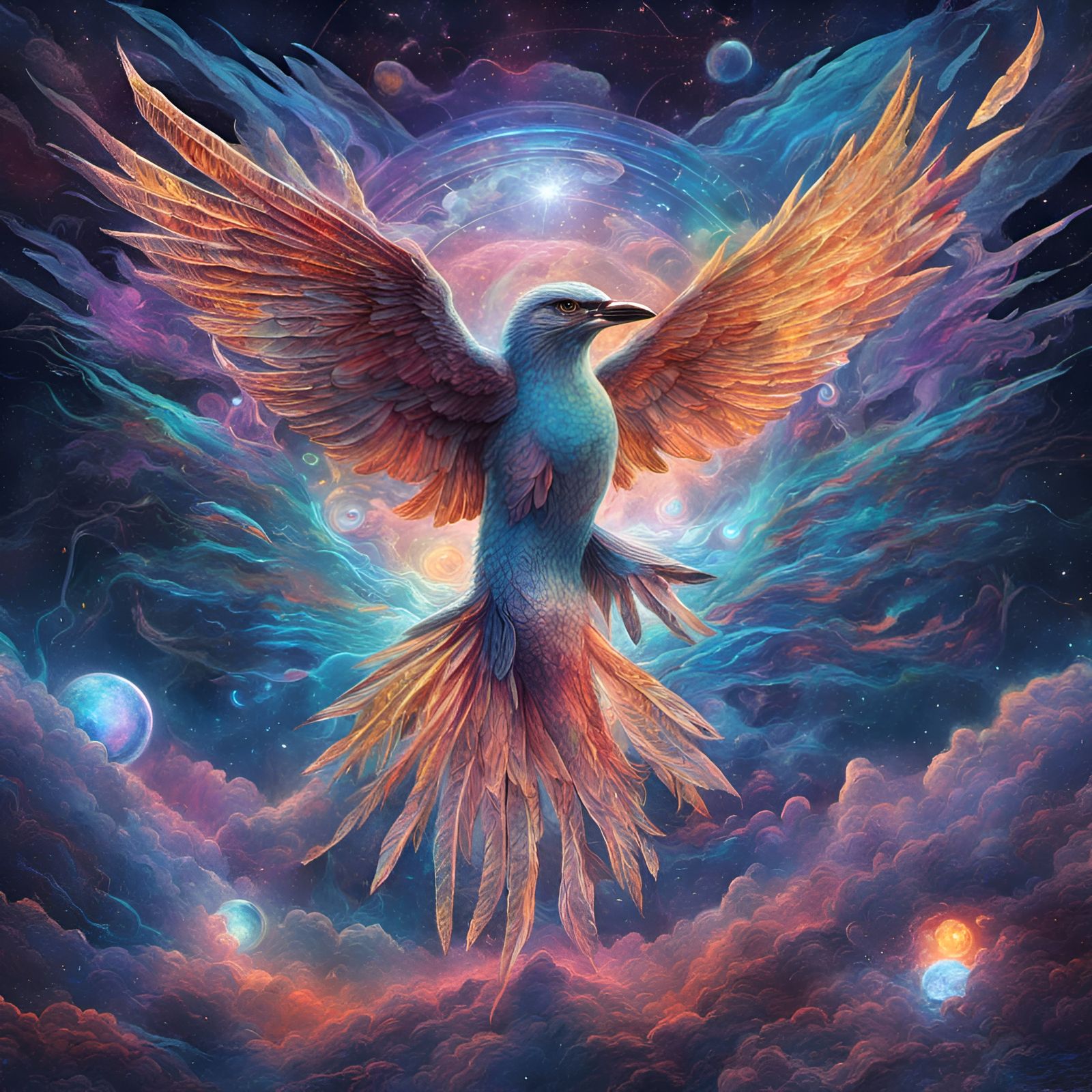 Flying thunderbird