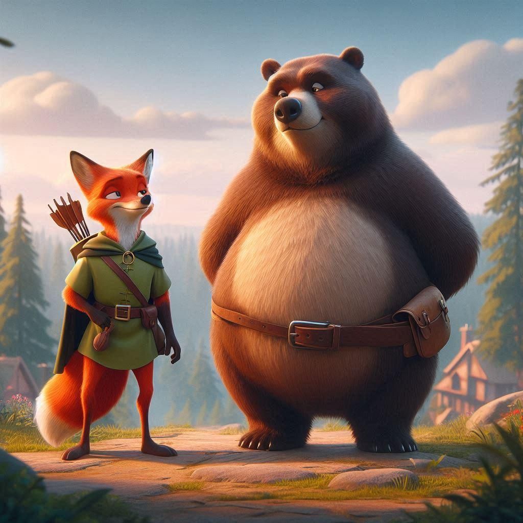 Robin Hood and Little John   by @JAZZ