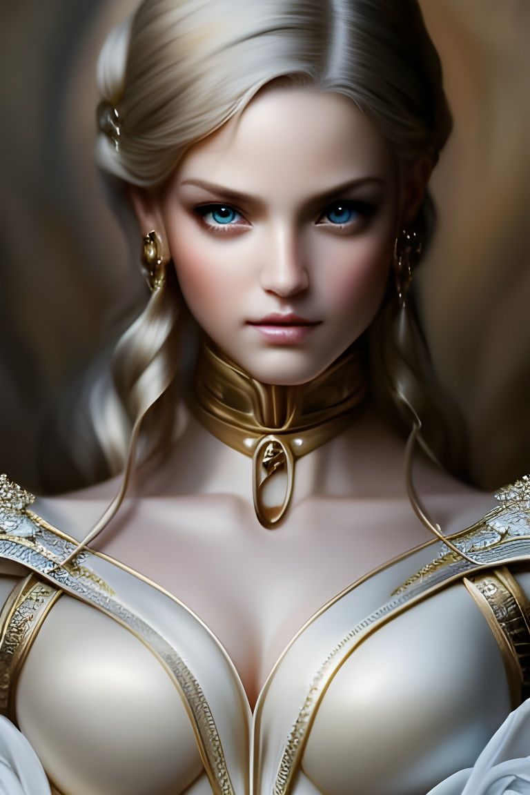 Insanely detailed gorgeous blonde lady :: perfect proportion...
