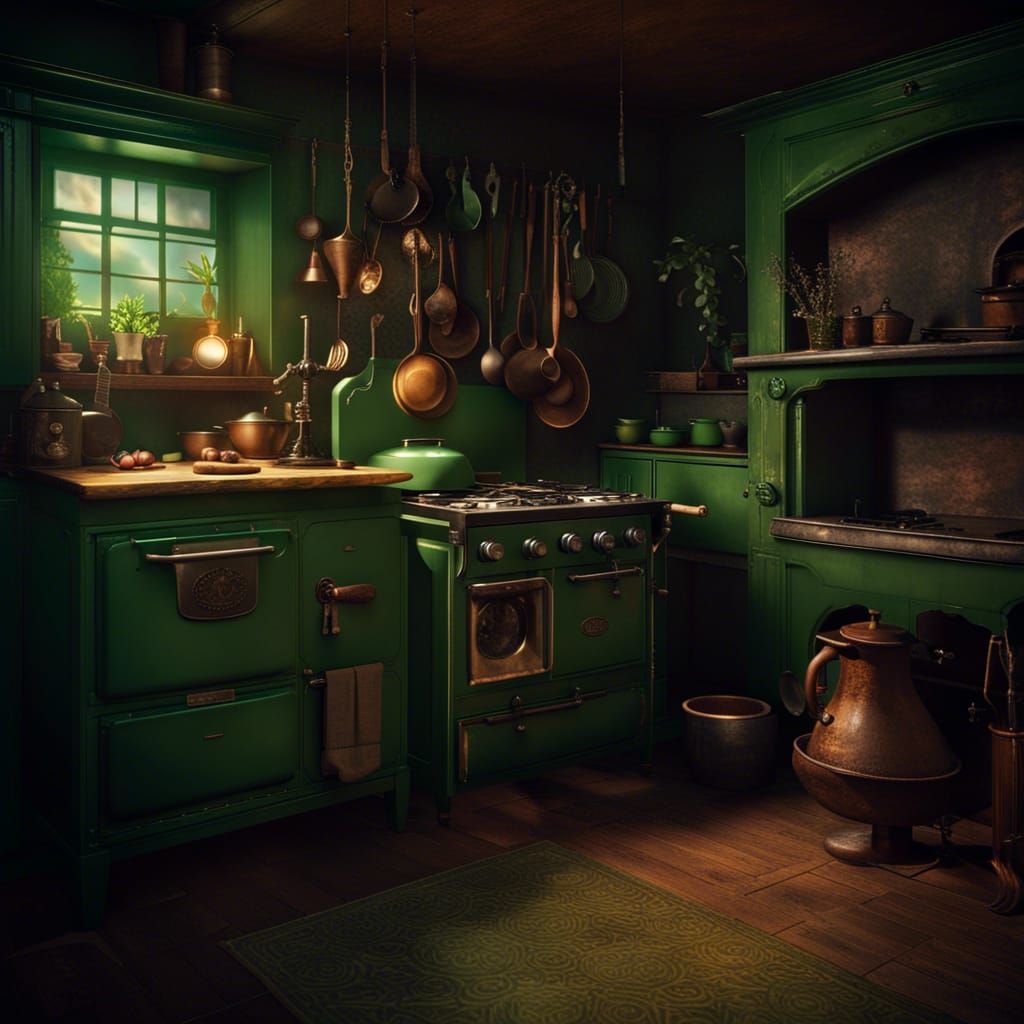Old kitchen from the 1800s century.   by @SalvaMalva