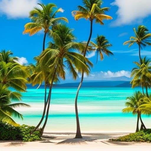 Magical tropical island