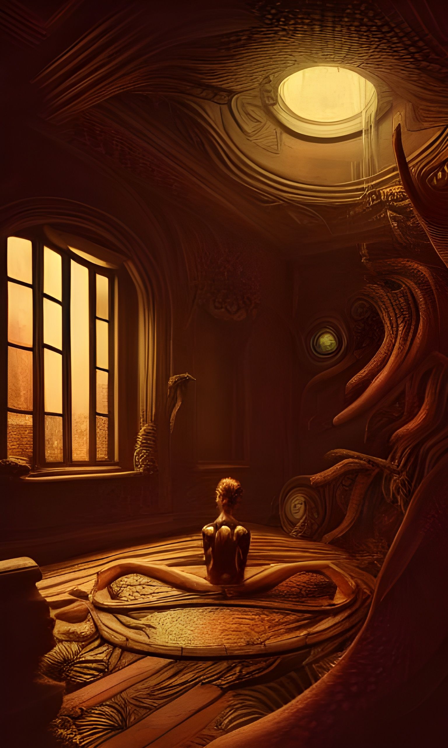 William blake Psychosis  dynamic lighting detailed Unreal En...