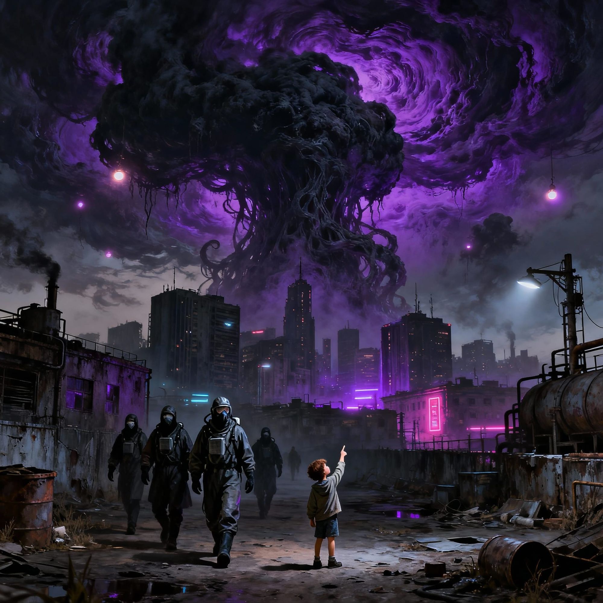 Nightmare skies are now The New Normal. And everybody just goes about their business like nothing has changed and like their children as wel...