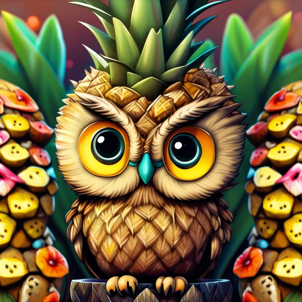 Pineapple bird AI Generated Artwork NightCafe Creator