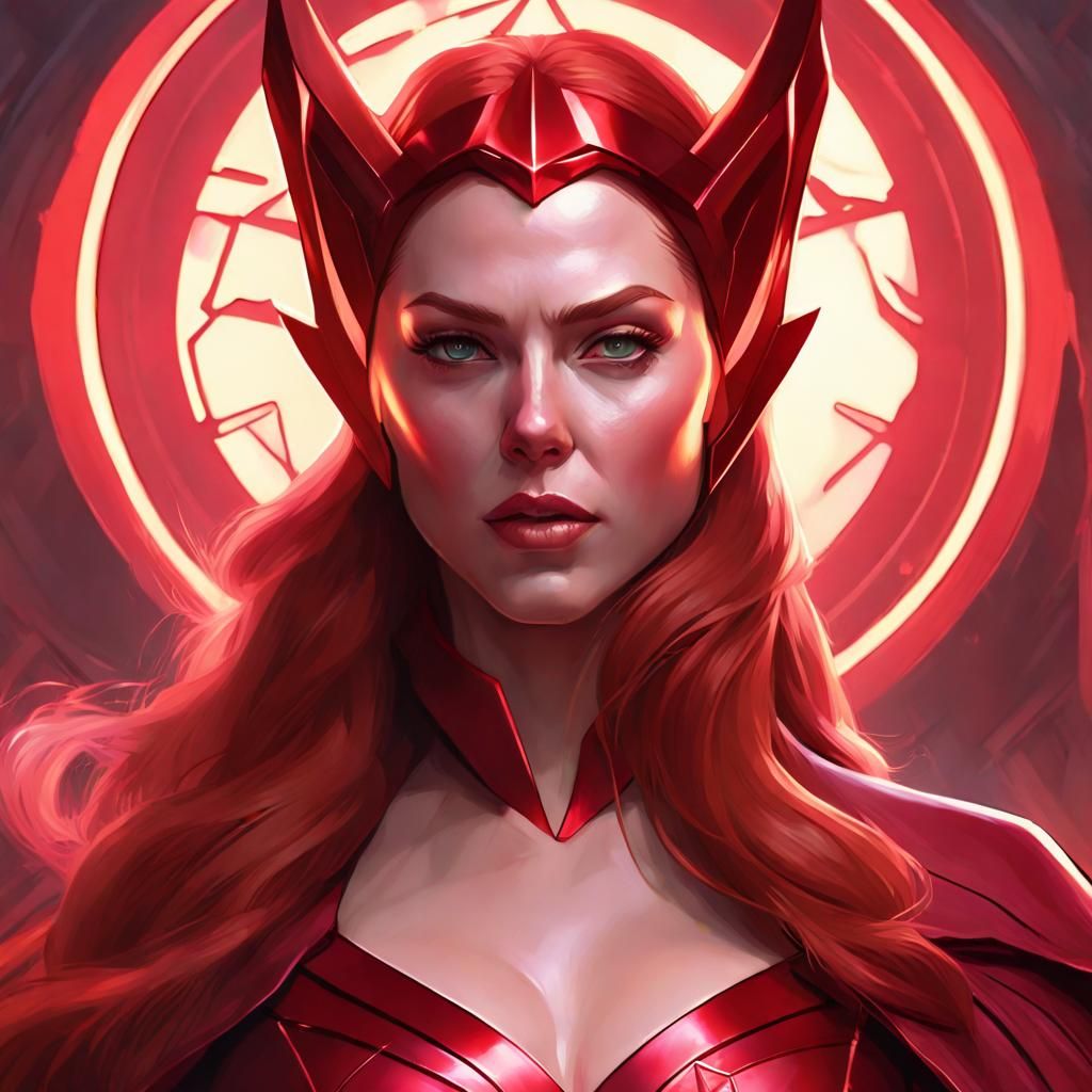 mystical queen scarlet witch - AI Generated Artwork - NightCafe Creator