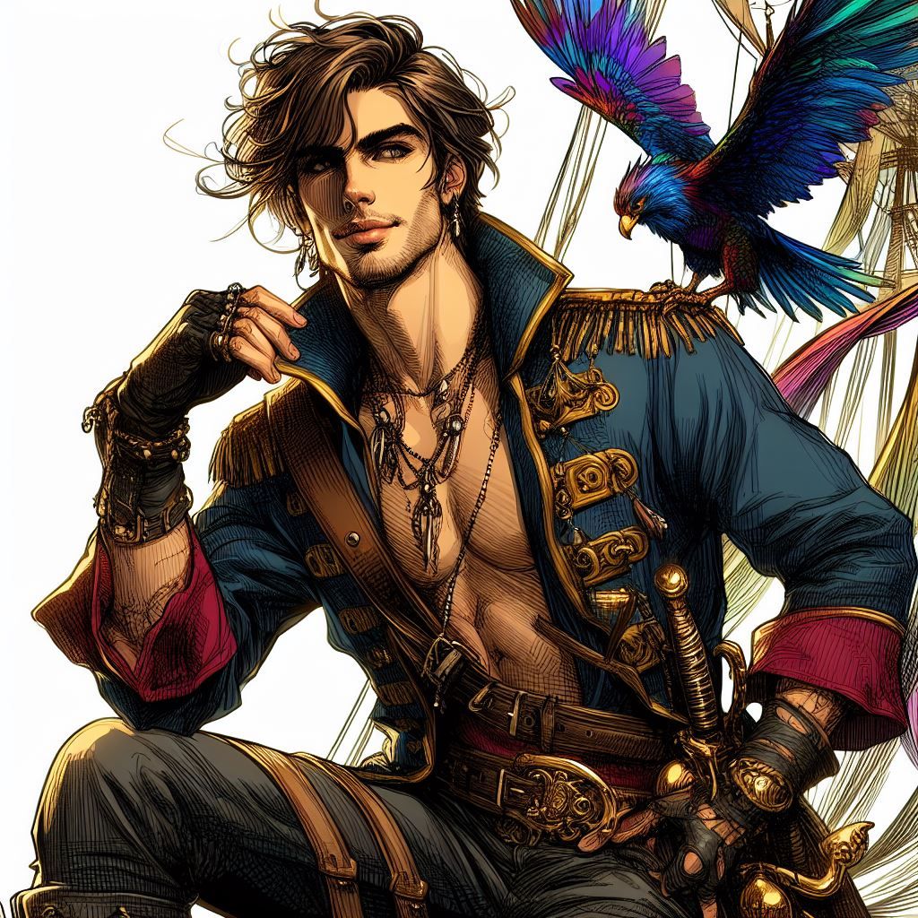 Pirate and (Phoenix Parrot?) 
