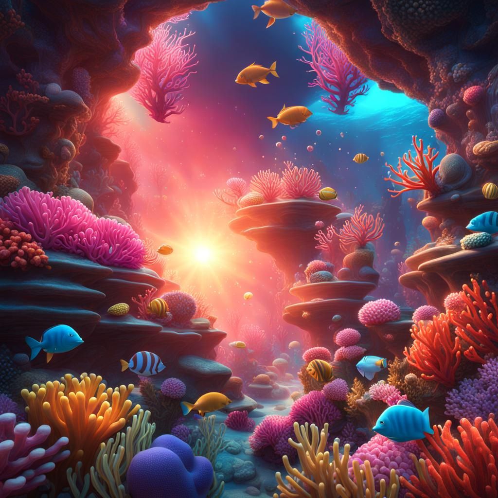 Underwater World - AI Generated Artwork - NightCafe Creator