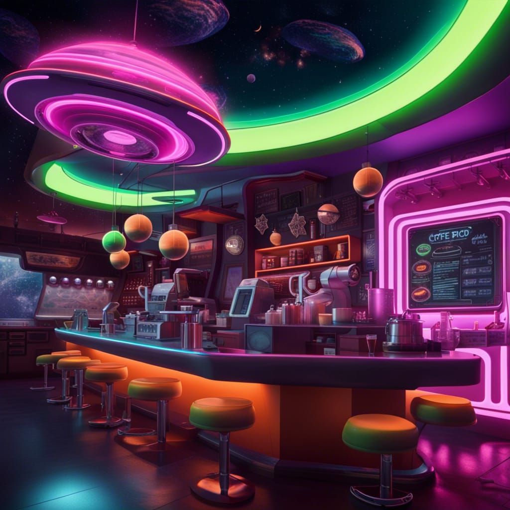 Coffee Shop In Space B AI Generated Artwork NightCafe Creator coffee-shop-in-space-b-ai-generated-artwork-nightcafe-creator