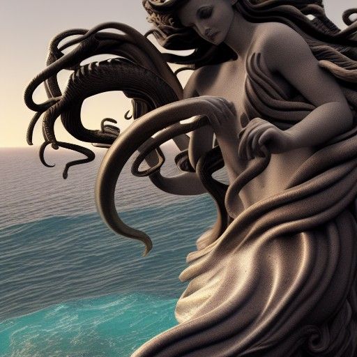 Medusa on the Edge of a Cliff