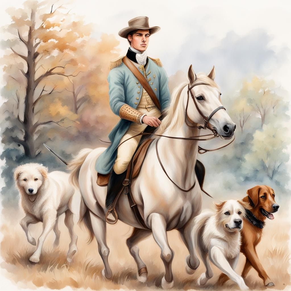 Young man going hunting