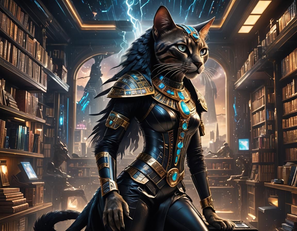 Egyptian Goddess Bastet - AI Generated Artwork - NightCafe Creator