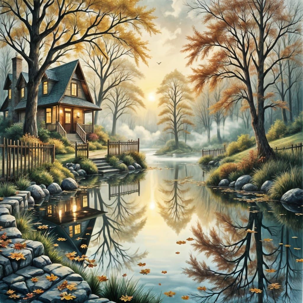 Autumn Morning Reflections