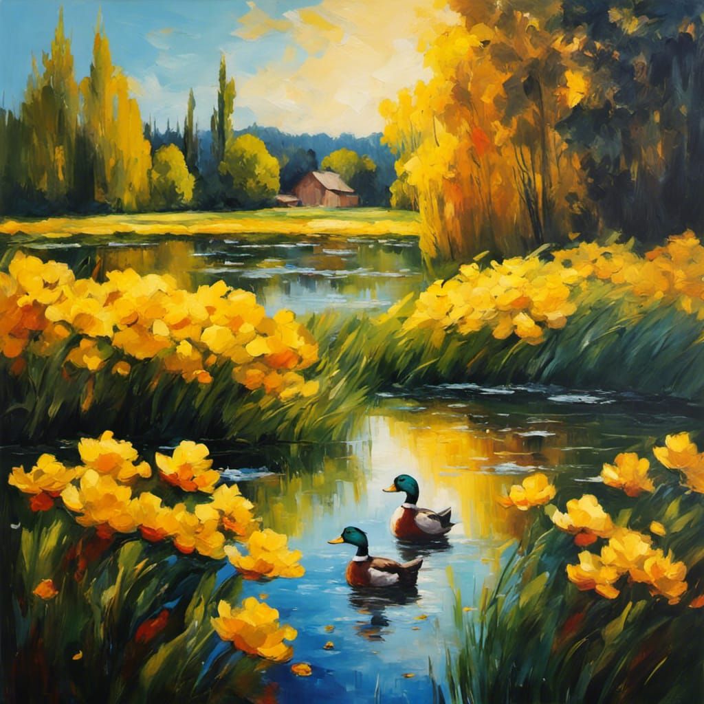 Renoir Ducks  by @Lau85