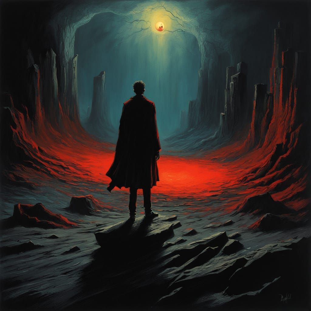 Ethereal Desecration in Dark Fantasy Digital Art