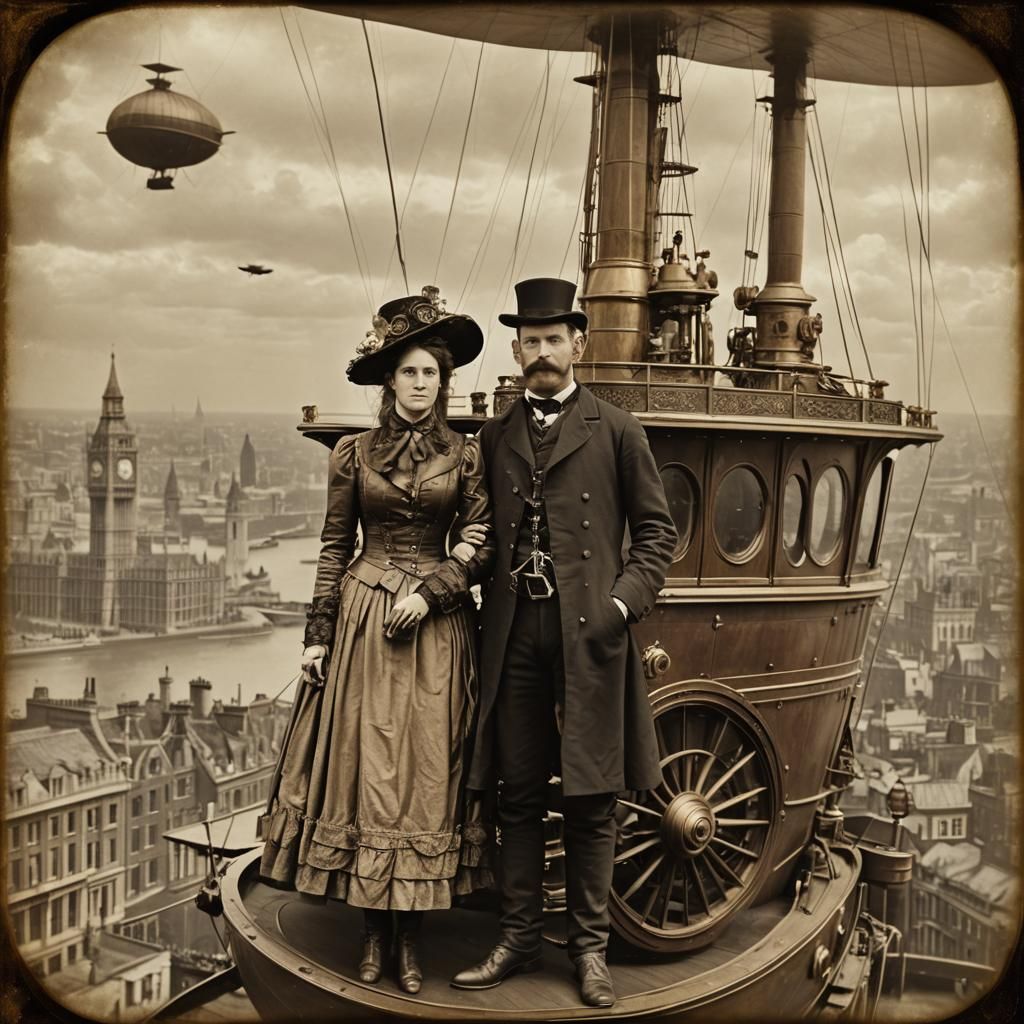 1880 London Steampunk  by @JMO