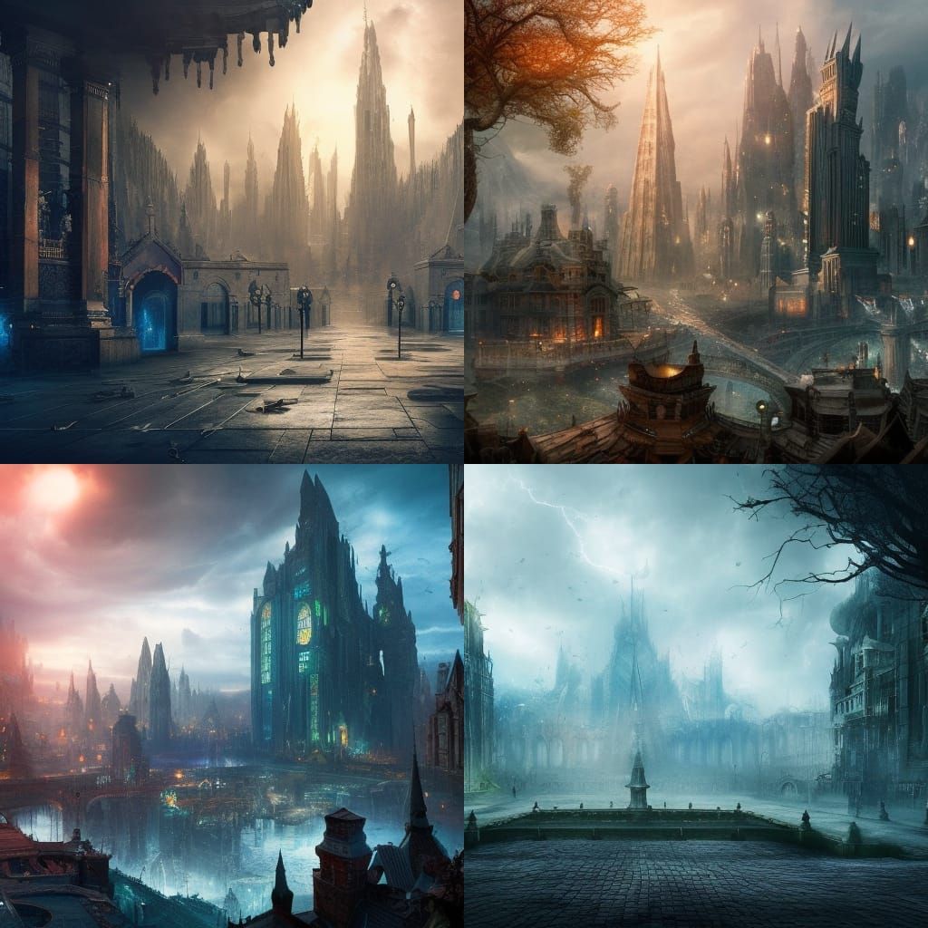 Haunted glass city :: 8k resolutions 360 megapixels :: beaut...
