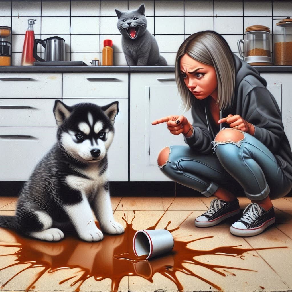 but the cat did it not me