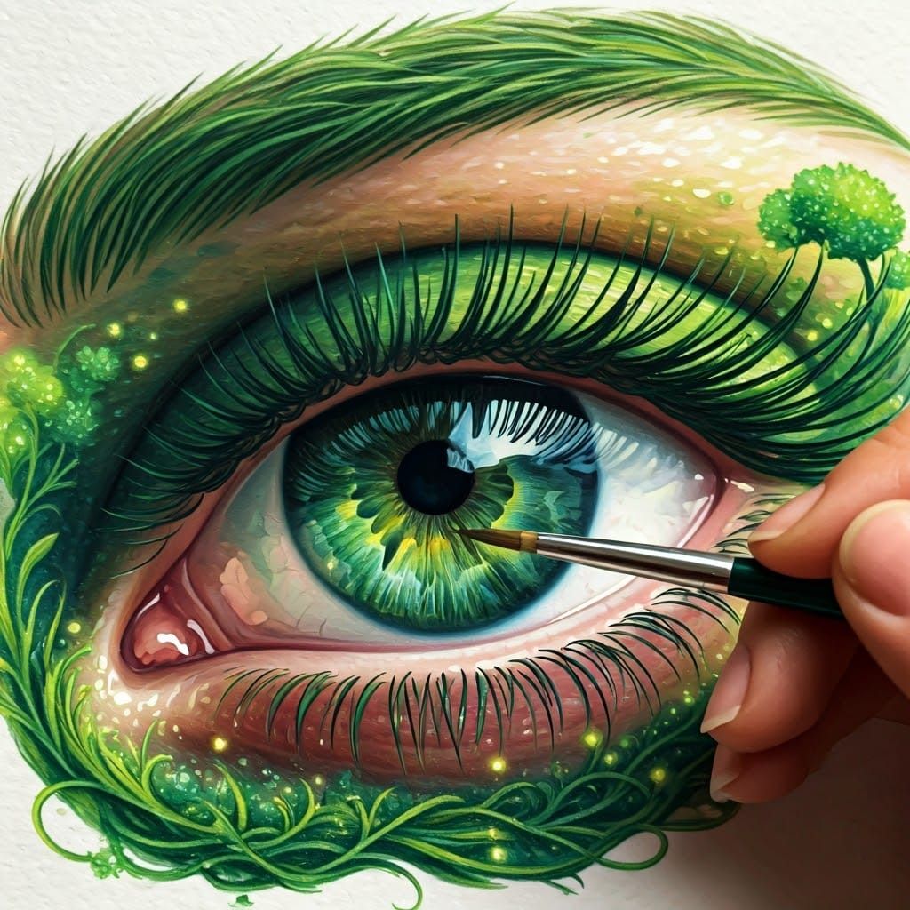 Green eyes.  by @Natalie