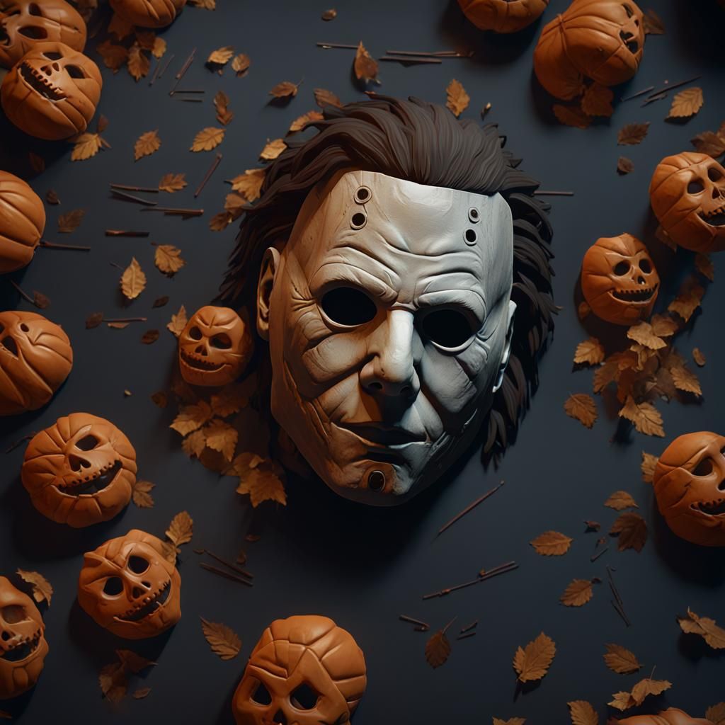 highly detailled jason voorhess's mask